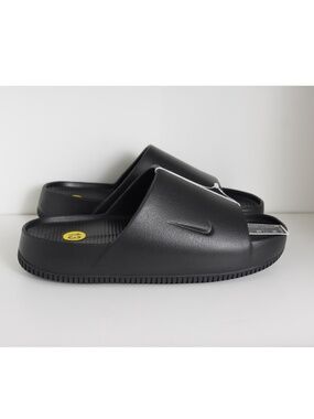 Nike Calm Black Unisex Water-Friendly Foam Slides Sandals US 13 UK 12
